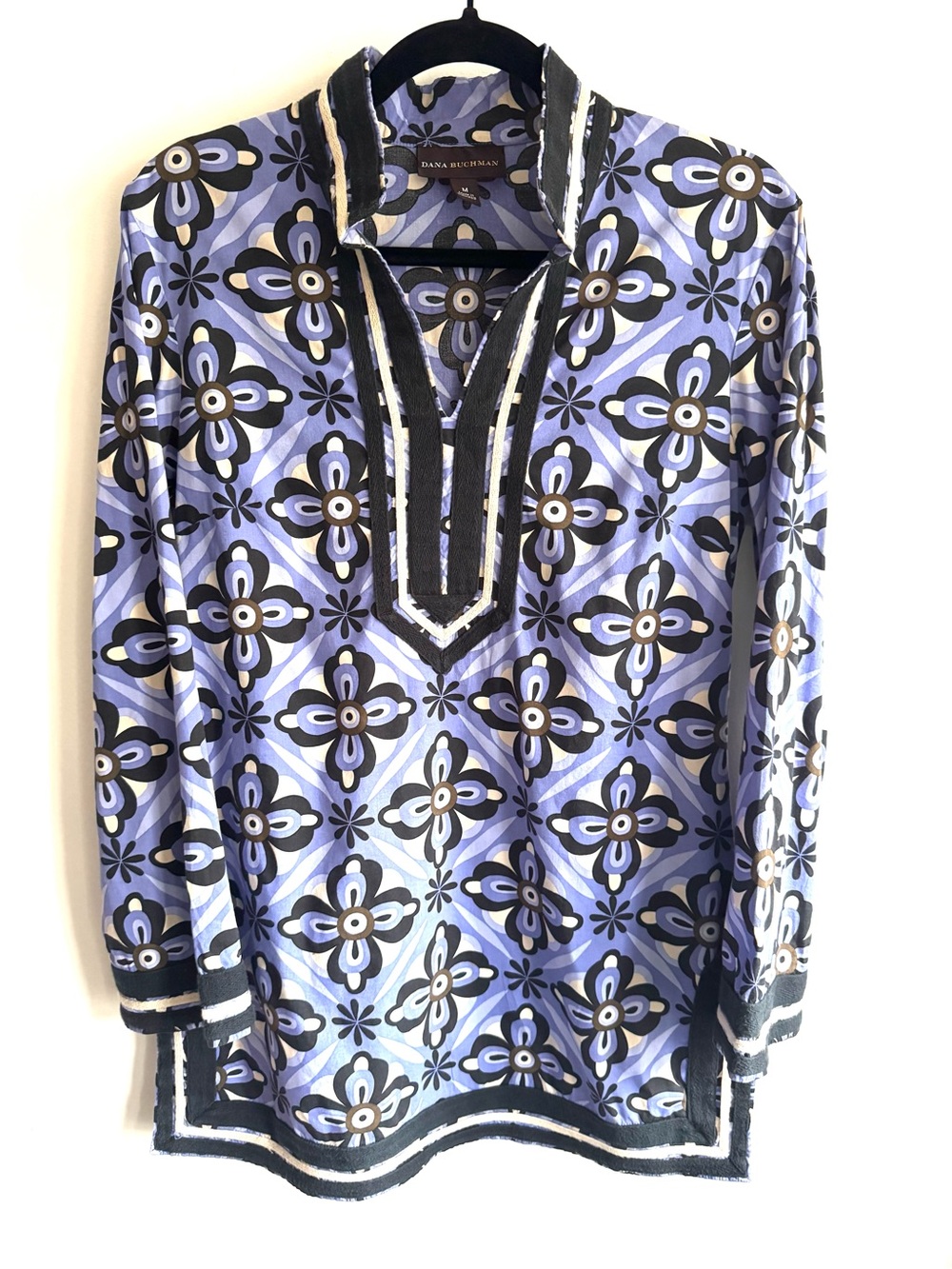 Dana Buchman Women’s Long-Sleeve Patterned   Tunic